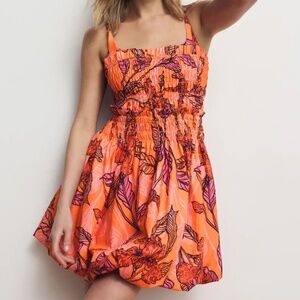 Hutch Sleeveless Smocked Bubble Mini Dress